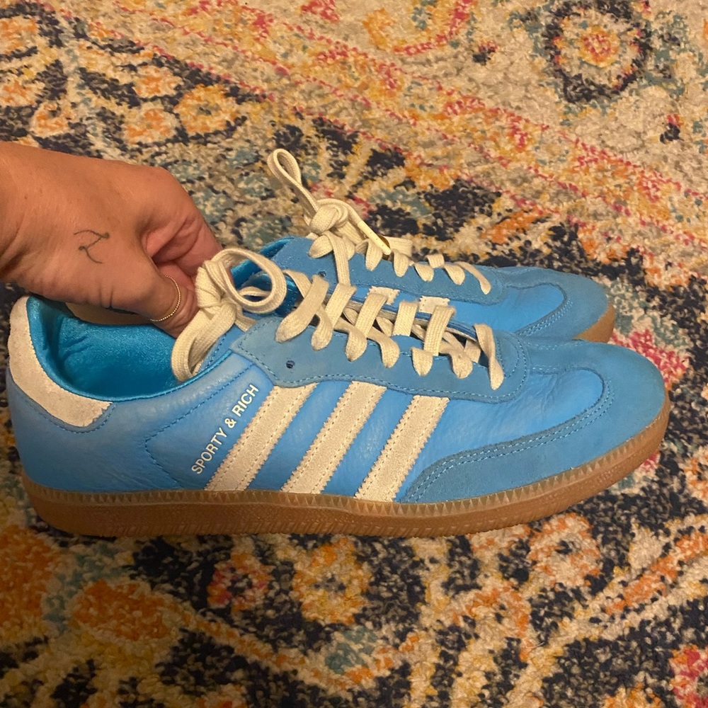 Adidas Samba OG Sporty and Rich Blue Rush
